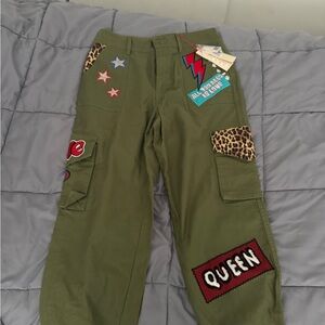 Alice + Olivia Olive Green Jeans